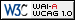 Level A conformance icon, W3C-WAI Web Content Accessibility Guidelines 1.0